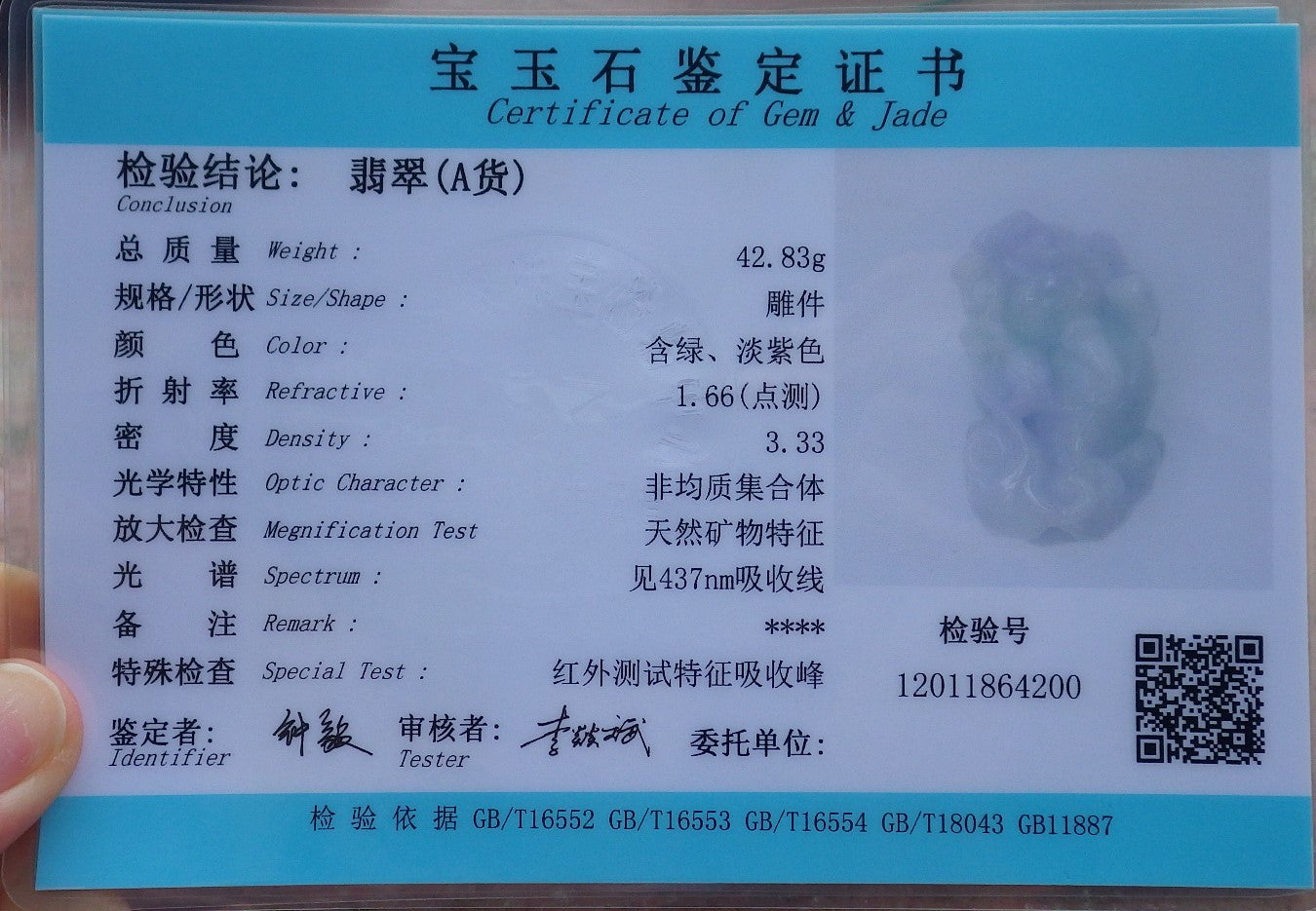 1 Pair Certified Hand Carved Lavender Green Natural Myanmar Burma A Jade jadeite Dragon Pi Xiu Pendant Necklace