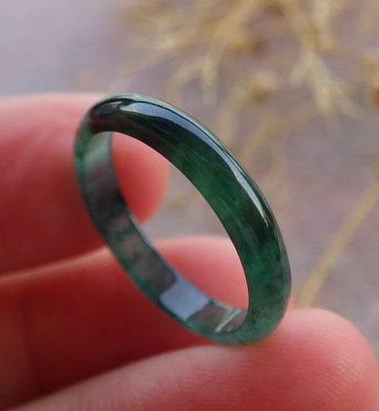 Certified Hand Carved Natural Grade A Jade jadeite Ring and Pendant