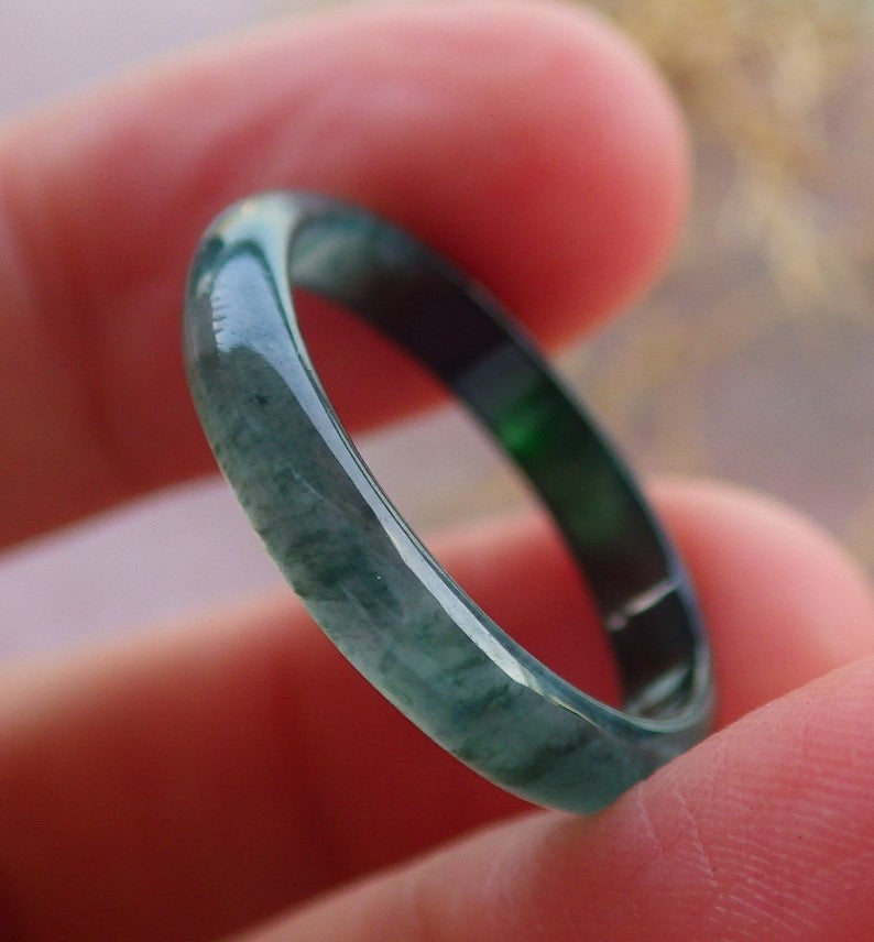 Certified Hand Carved Natural Grade A Jade jadeite Ring and Pendant