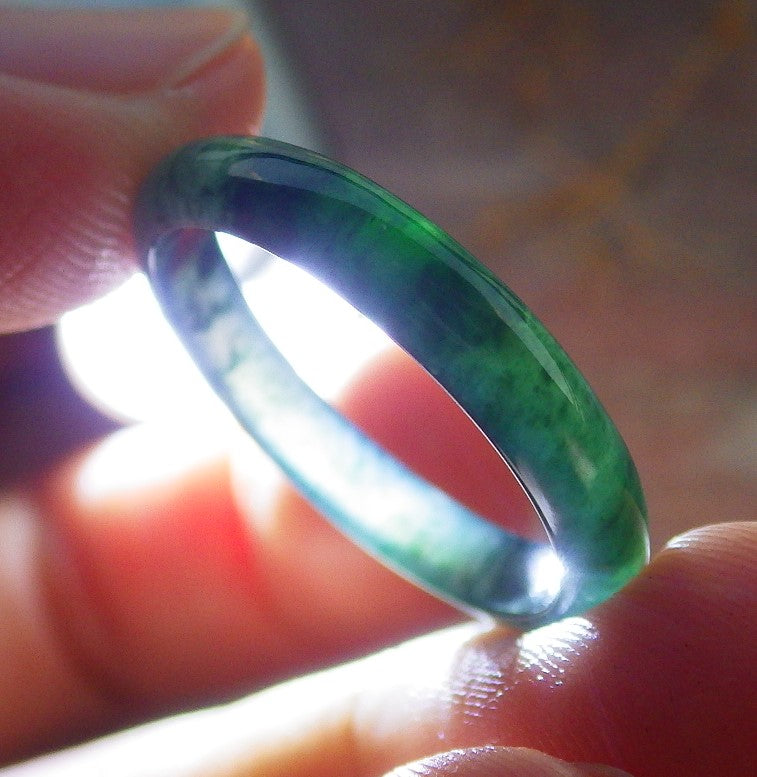 Certified Hand Carved Natural Grade A Jade jadeite Ring and Pendant