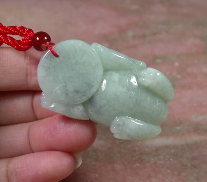 Certified Hand Carved Green Natural Hand Carved Myanmar Burma A Jade jadeite Dragon Pi Xiu Pendant Necklace