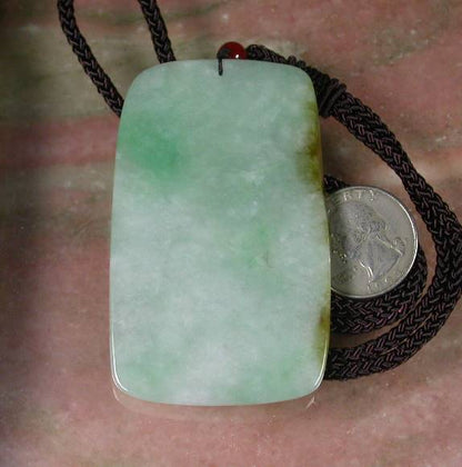 Certified Hand Carved Green Yellow Myanmar Burma A Jade jadeite Dragon Mouse Pendant Necklace