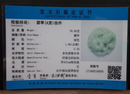 Certified Hand Carved Green Natural Burma A JADE Jadeite 10 PCS