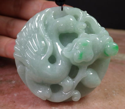 Certified Hand Carved Green Natural Burma A JADE Jadeite 10 PCS