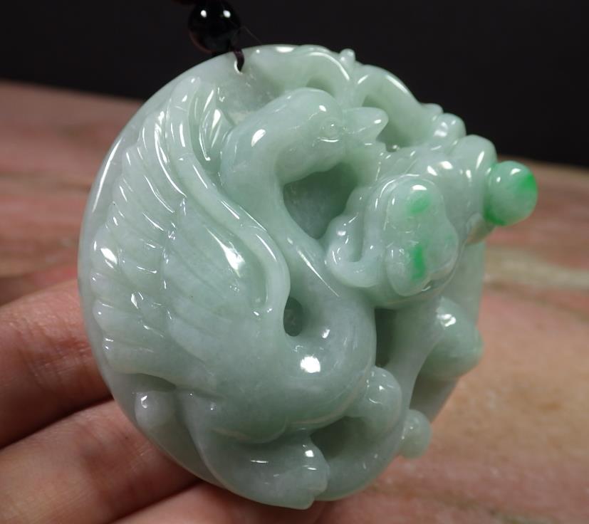 Certified Hand Carved Green Natural Burma A JADE Jadeite 10 PCS