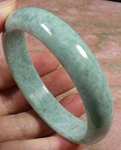 Certified Hand Carved Green 100% Natural Myanmar Burma A Jade Jadeite Bangle Bracelet 60mm