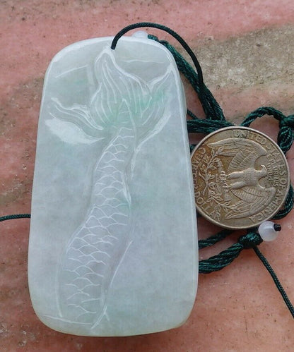 Certified Hand Carved Natural Myanmar Burma A Jade jadeite Dragon Bead Lucky Amulet Pendant Necklace