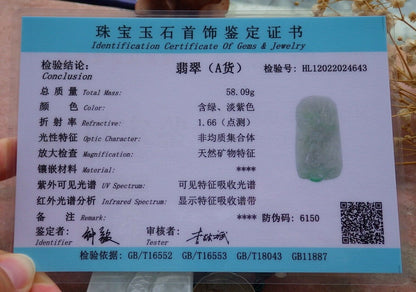 Certified Hand Carved Natural Myanmar Burma A Jade jadeite Dragon Bead Lucky Amulet Pendant Necklace