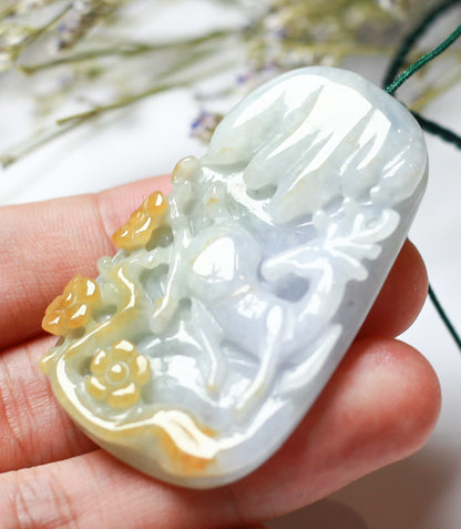Certified Hand Carved Green Natural Burma A JADE Jadeite 10 PCS