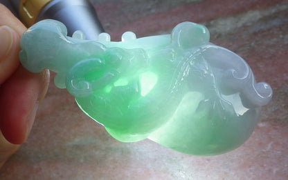 Certified Hand Carved Green Natural Burma A JADE Jadeite 10 PCS