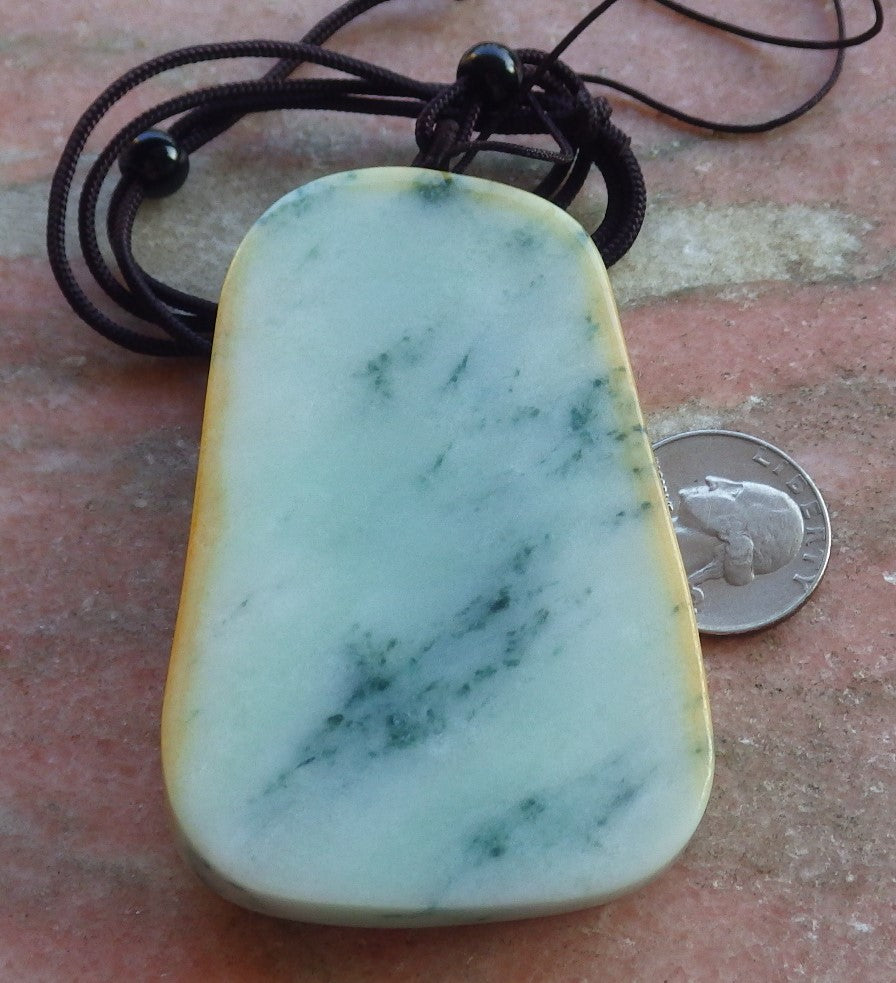 Certified Hand Carved Light Yellow Green Natural Myanmar Burma A Jade jadeite Guanyin Kwan Yin Pendant Necklace