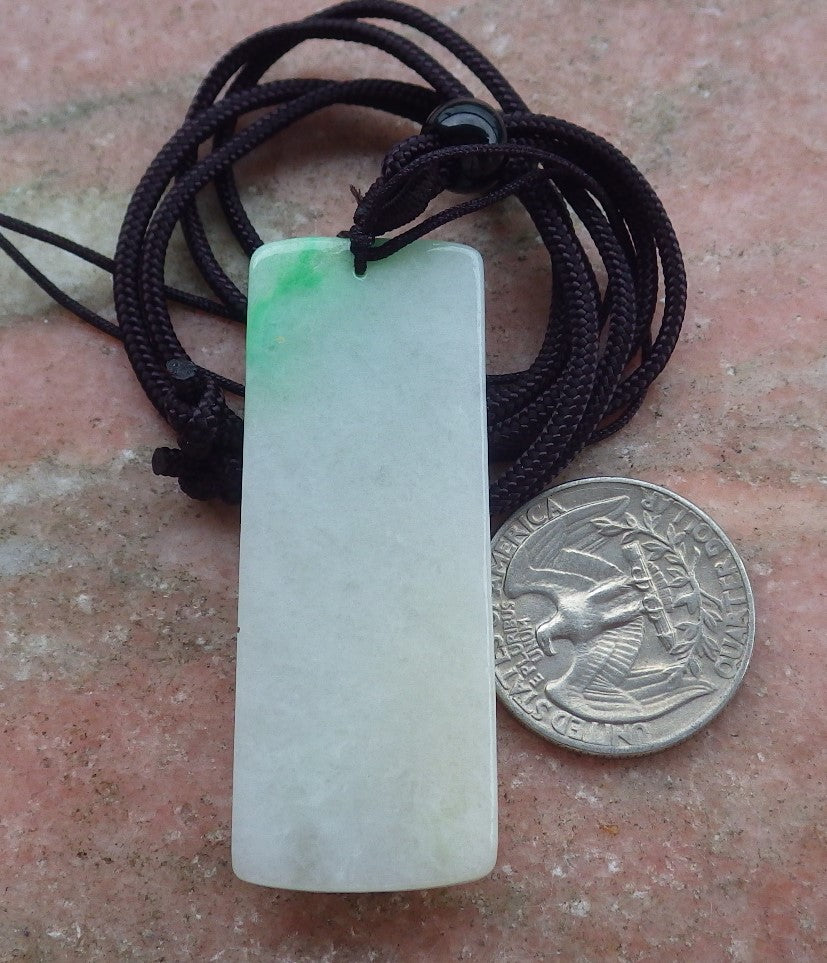 Certified Hand Carved Green Natural Myanmar Burma A Jade jadeite Landscape painting Tree Pendant Necklace