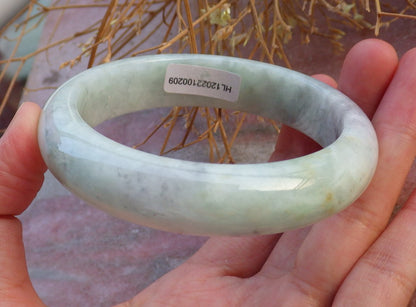 Certified Hand Carved Green Natural Myanmar Burma Grade A JADE Jadeite Circle Bangle Bracelet 58mm