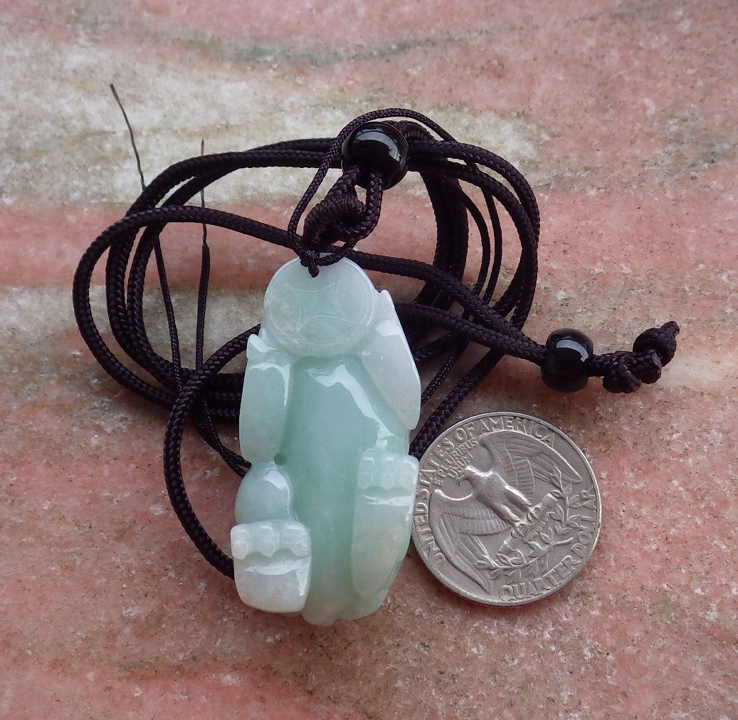 Certified Hand Carved Natural Lavender Green Myanmar Burma A Jade jadeite Dragon Pi Xiu Pendant Necklace