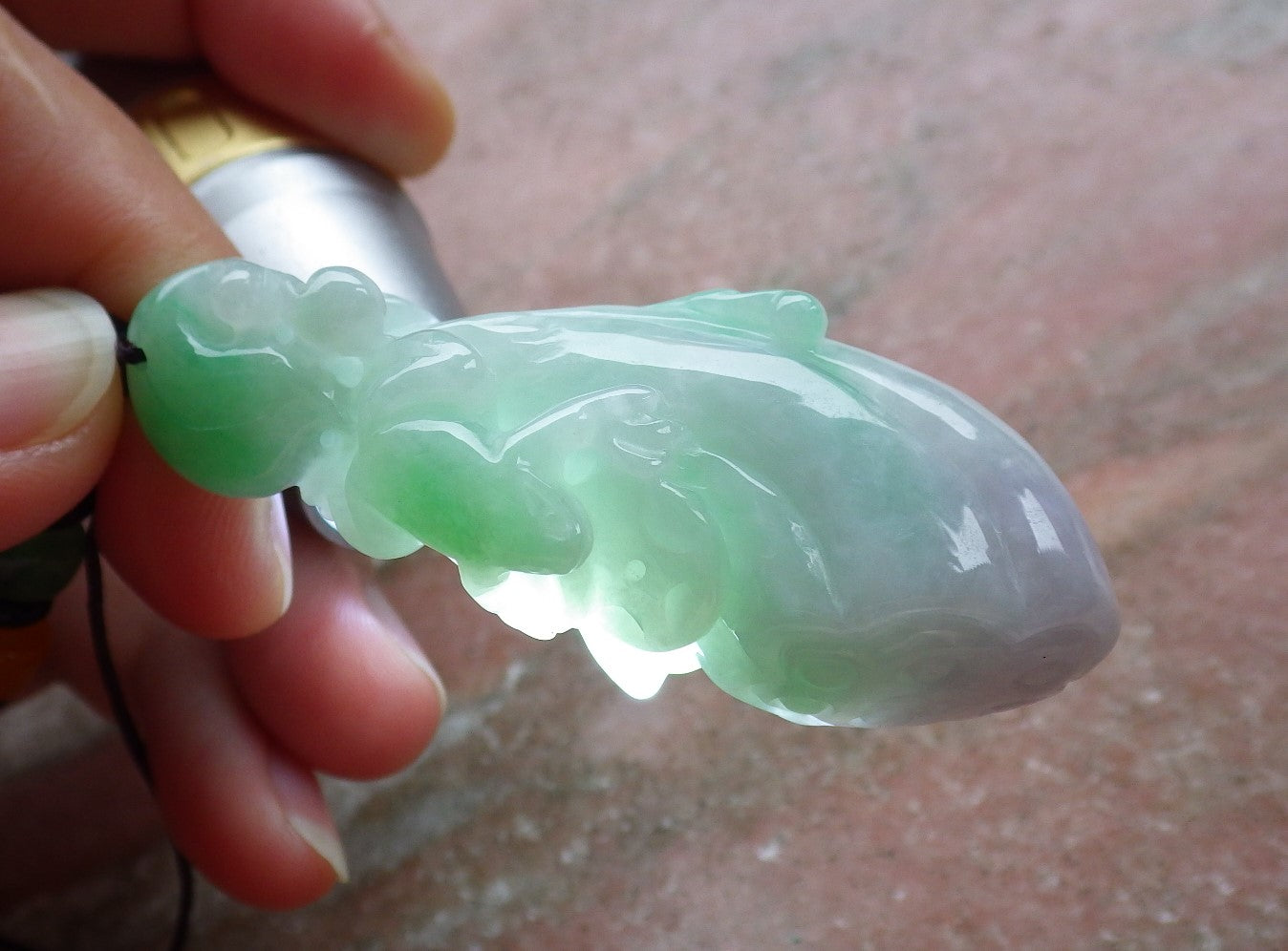 Certified Hand Carved Myanmar Burma Natural A Jade jadeite Frog Toad Lucky Amulet Pendant Necklace