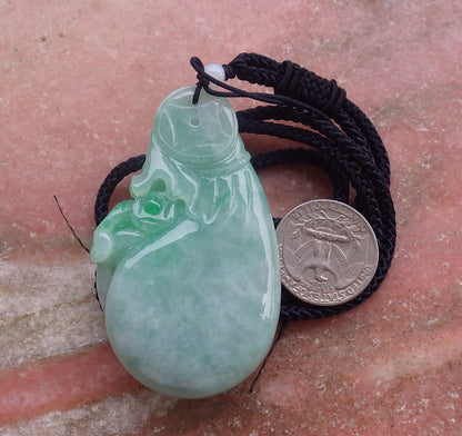 Certified Hand Carved Natural Green Myanmar Burma A Jade jadeite Dragon Pi Xiu Pendant Necklace