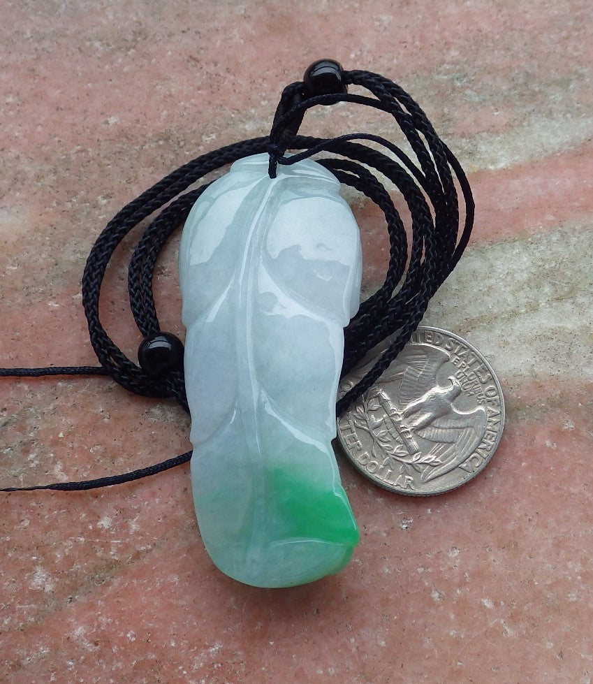 Certified Hand Carved Green Myanmar Burma Natural A Jade jadeite Dragon Lizard Pendant Necklace