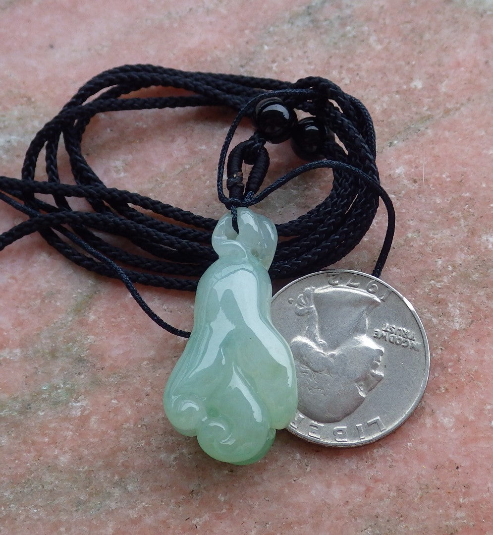 Certified Hand Carved Green Natural Myanmar Burma A Jade jadeite Buddha God Hand Pendant Necklace