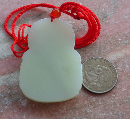 Certified Hand Carved 100% Natural Hetian Nephrite Jade Fight God Guan Gong God Guangyu Broadword Pendant Necklace