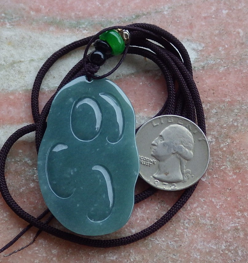 Certified Hand store Carved Green Natural Burma A Jade Jadeite Guanyin Kwan Yin Buddha God Flower Lotus Pendant Necklace