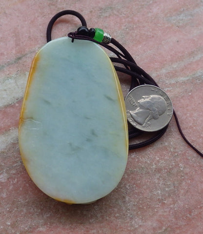 Certified Hand Carved Green Yellow 100% Natural Myanmar Burma A Jade jadeite Phoenix Pendant Necklace