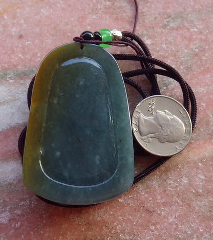 3 pcs Certified Hand Carved Green Natural A Jade Jadeite Pendant Necklace