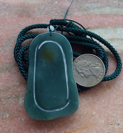 Certified Hand Carved Green Natural Myanmar Burma A Jade jadeite Guanyin Kwan Yin Pendant Necklace