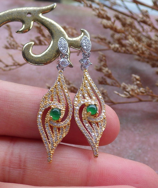 Certified Sterling Silver 925 100% Natural Myanmar Burma Hand Carved Grade A Jade Jadeite Dangle Earring Earrings