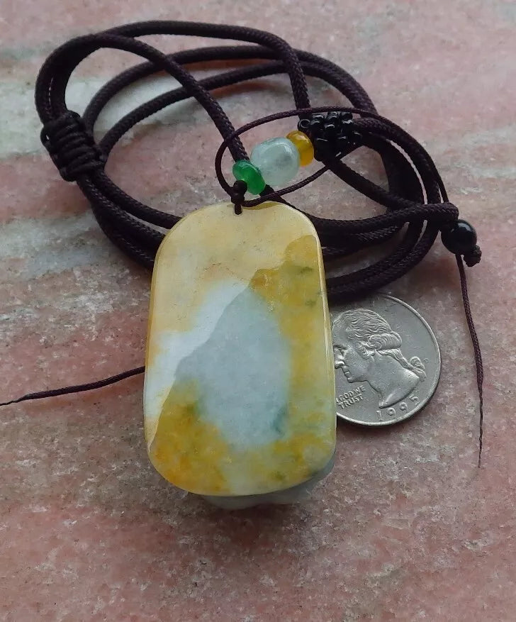 Certified Hand Carved Natural Myanmar Burma Grade A Jade Jadeite Fox Lucky Amulet Pendant Necklace