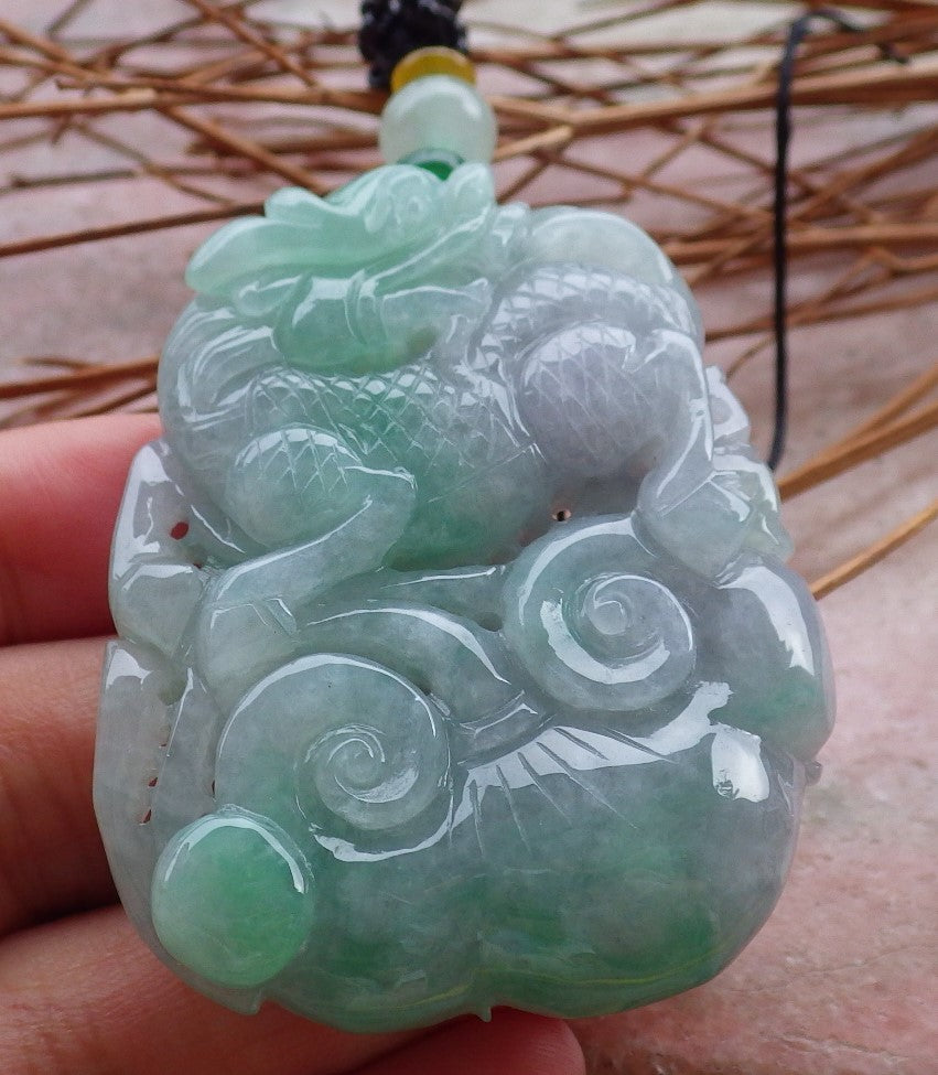 Certified Hand Carved Green Natural Burma A JADE Jadeite 10 PCS