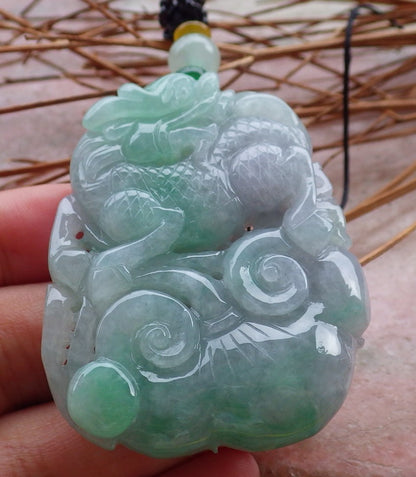 Certified Hand Carved Green Natural Burma A JADE Jadeite 10 PCS