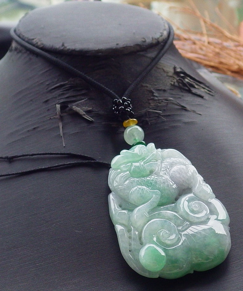 Certified Hand Carved Green Natural Burma A JADE Jadeite 10 PCS