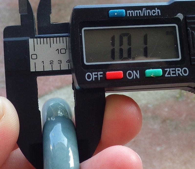 Certified Hand Carved Green Natural Myanmar Burma Grade A JADE Jadeite Circle Bangle Bracelet 57mm