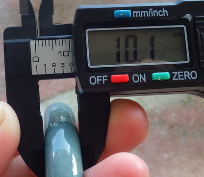 Certified Hand Carved Green Natural Myanmar Burma Grade A JADE Jadeite Circle Bangle Bracelet 57mm