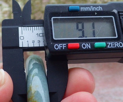 Certified Hand Carved Green Natural Myanmar Burma Grade A JADE Jadeite Circle Bangle Bracelet 57mm