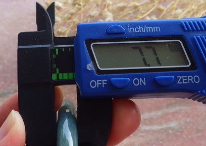 Certified Hand Carved Green 100% Natural Myanmar Burma A JADE Circle Jadeite Bracelet Bangle 54mm