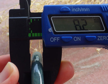 Certified Hand Carved Green 100% Natural Myanmar Burma A JADE Circle Jadeite Bracelet Bangle 54mm