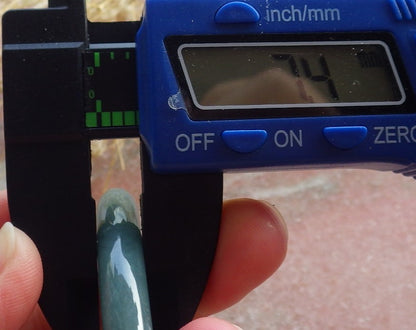 Certified Hand Carved Green 100% Natural Myanmar Burma A JADE Circle Jadeite Bracelet Bangle 54mm