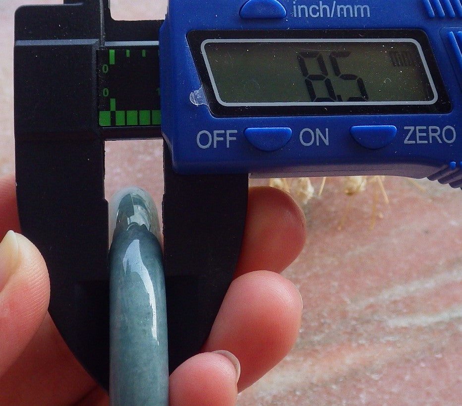 Certified Hand Carved Green 100% Natural Myanmar Burma A JADE Circle Jadeite Bracelet Bangle 54mm