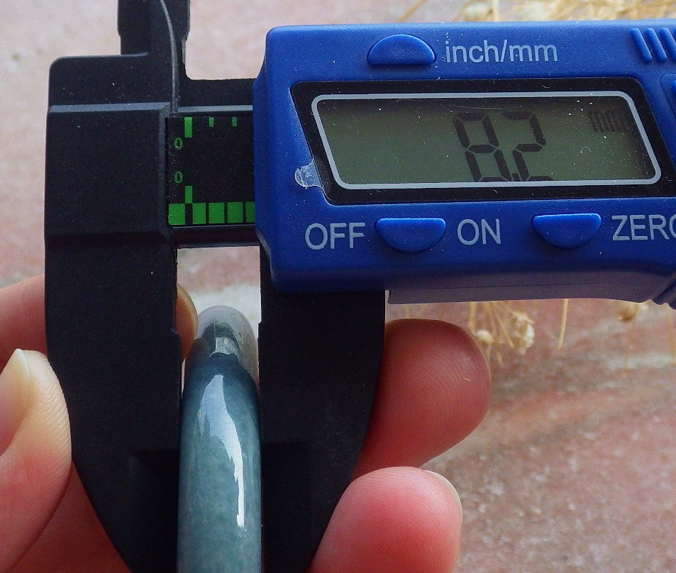 Certified Hand Carved Green 100% Natural Myanmar Burma A JADE Circle Jadeite Bracelet Bangle 54mm