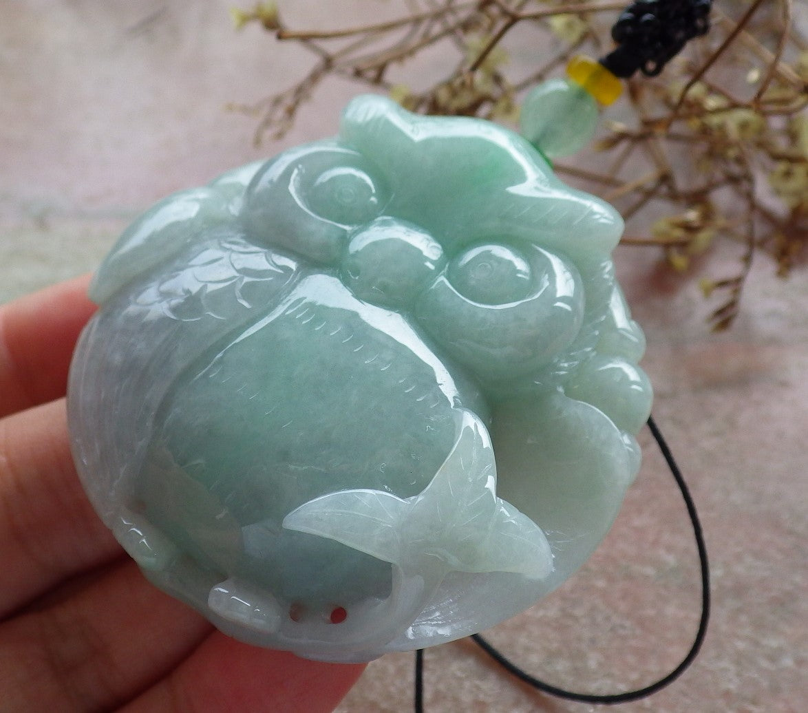 Certified Hand Carved Green Natural Burma A JADE Jadeite 10 PCS