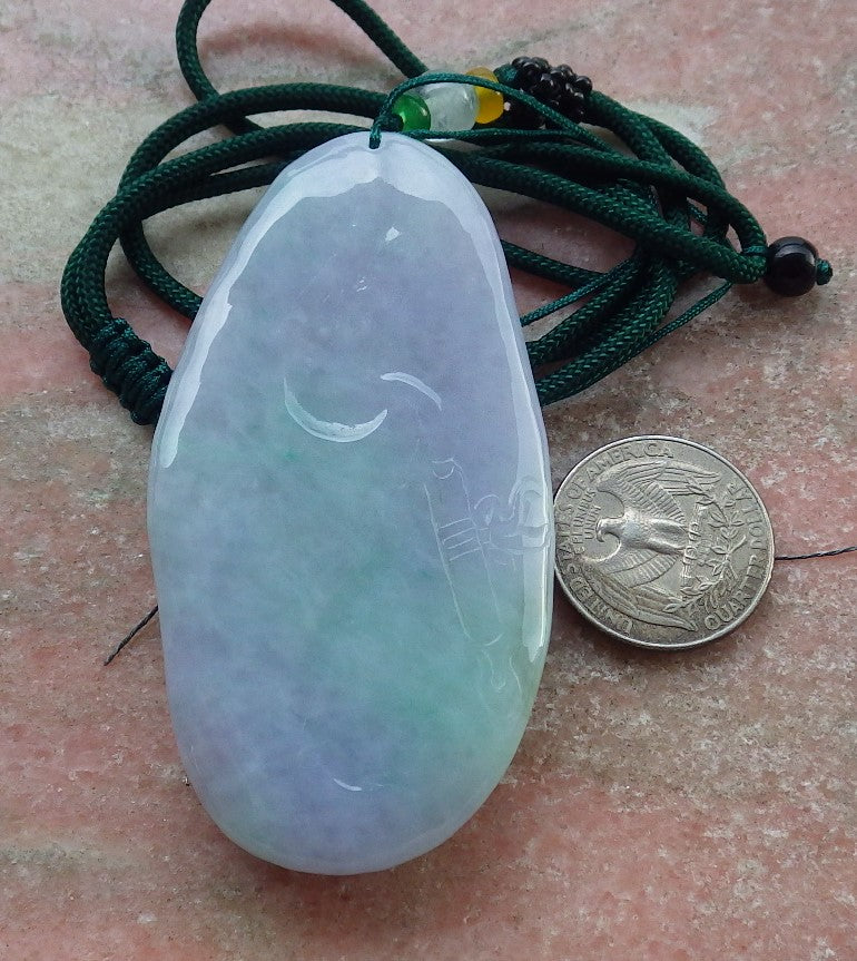 Certified Hand Carved Green Natural Myanmar Burma A Jade jadeite Sakyamuni Buddha God Spit Bead Pendant Necklace