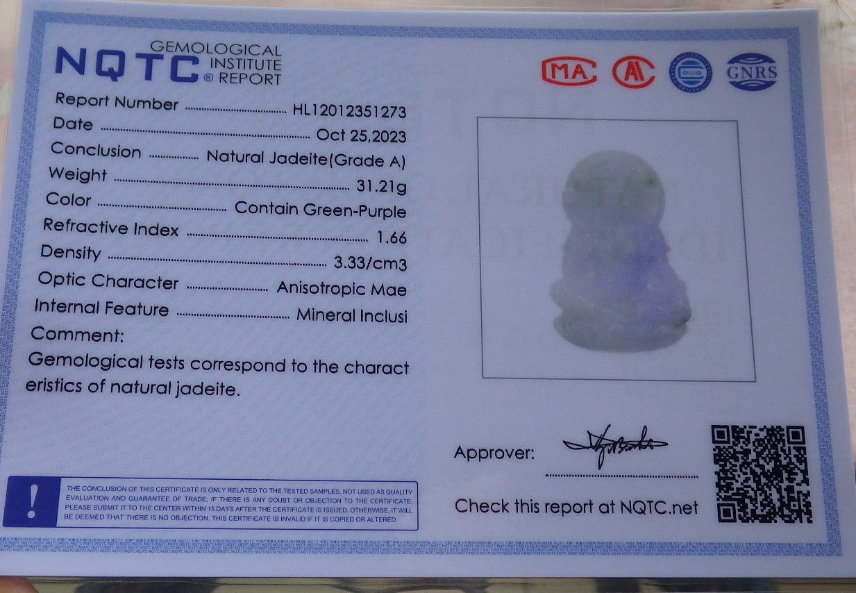 Certified Hand Carved Natural Myanmar Burma A Jade jadeite Pendant Necklace 3 item