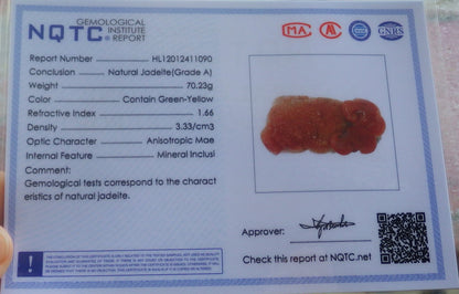 Certified Hand Carved Natural Myanmar Burma A Jade Jadeite Frog Toad Ruyi Money Coin Pendant Necklace