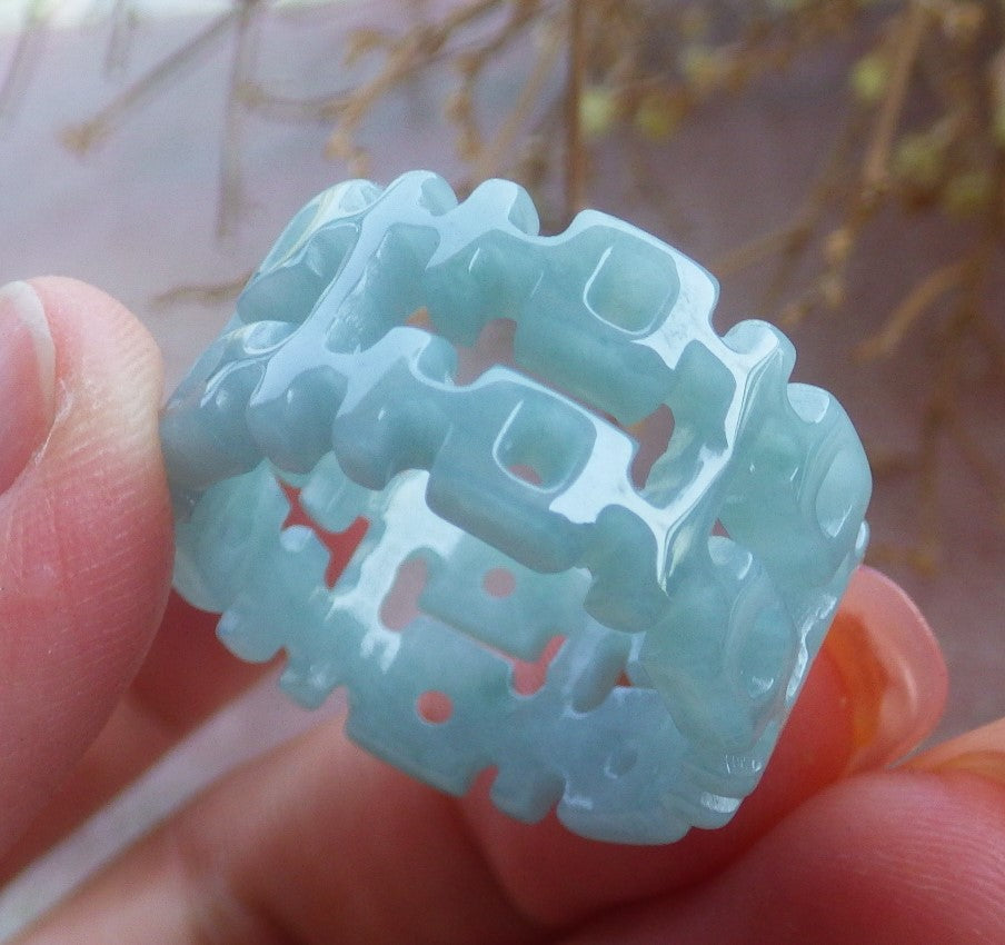 Certified Hand Carved Natural A Jade jadeite 3 item