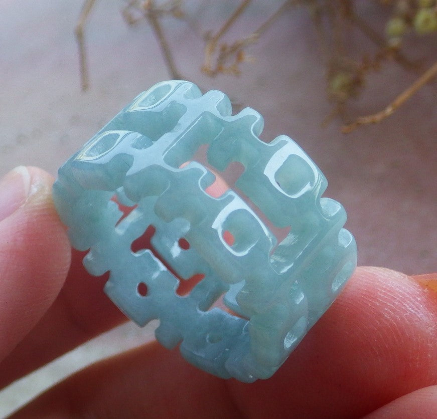 Certified Hand Carved Natural A Jade jadeite 3 item
