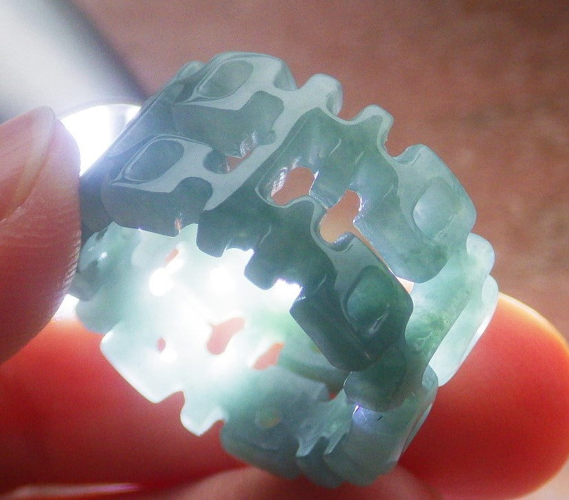 Certified Hand Carved Natural A Jade jadeite 3 item
