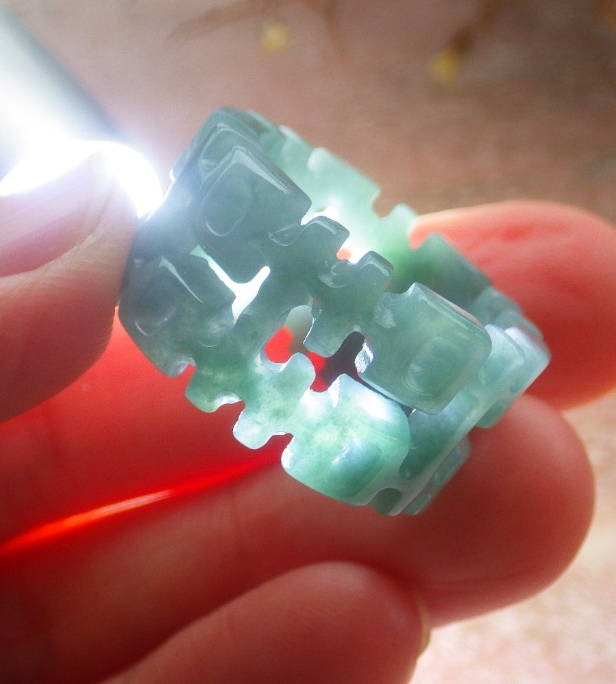 Certified Hand Carved Natural A Jade jadeite 3 item