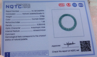 Certified Hand Carved Natural A Jade jadeite 3 item