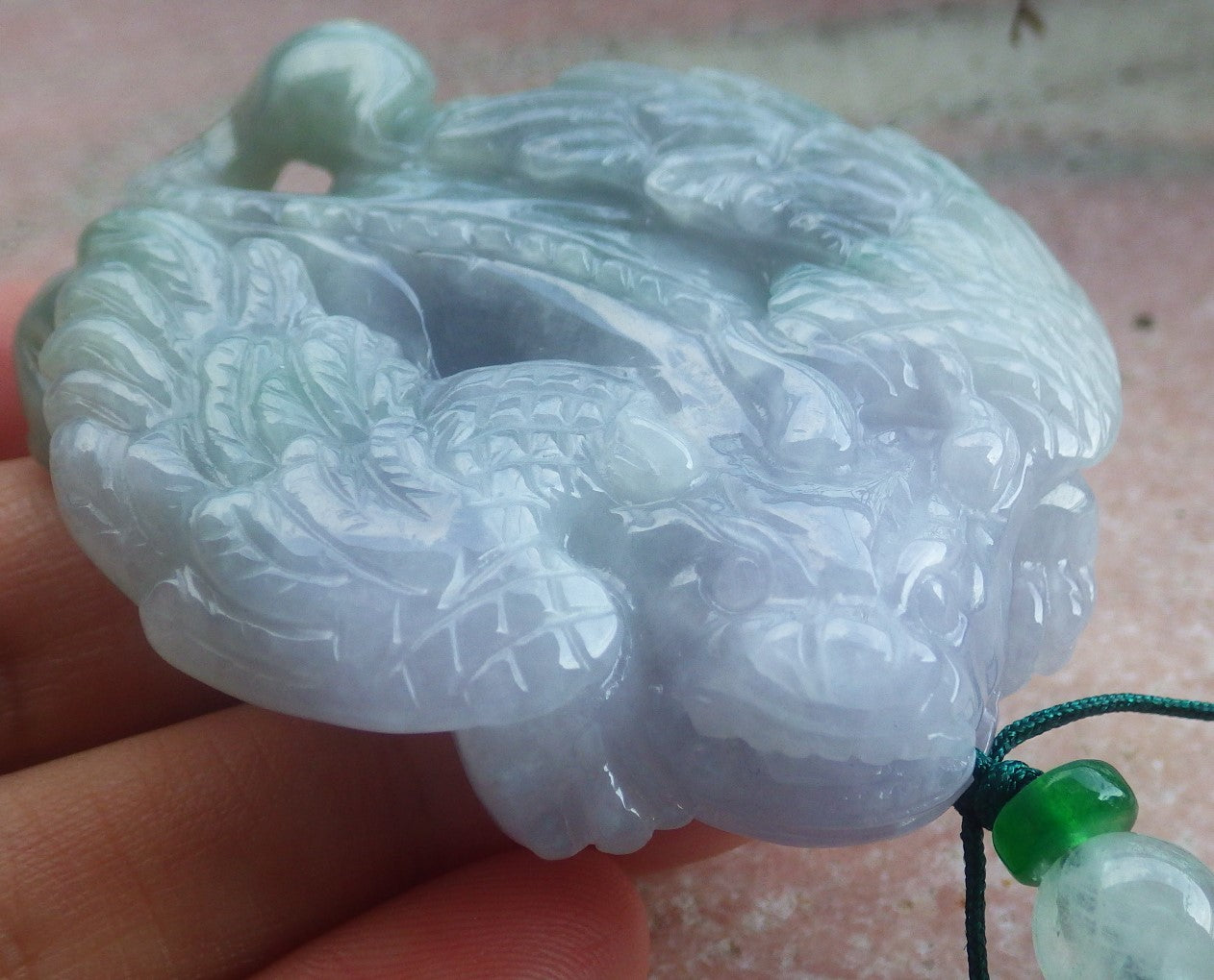 Certified Hand Carved Green Natural Burma A JADE Jadeite 10 PCS